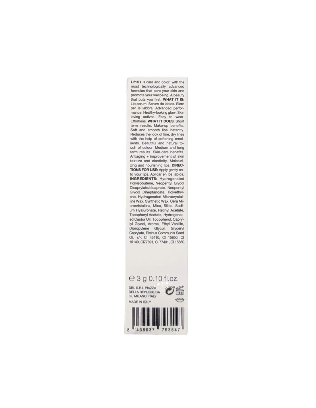 U/1ST Multiactive Advanced Lip Serum Carmen 3 g - Imagen 5