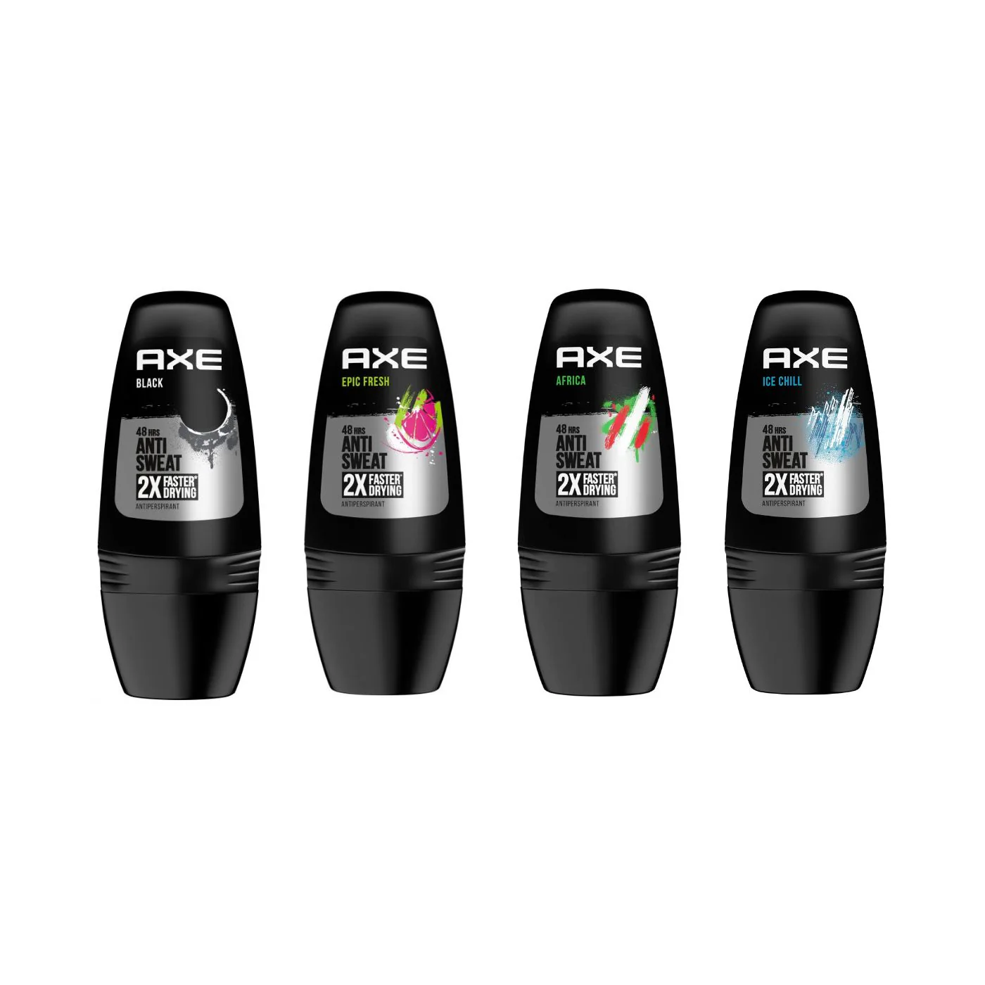 Axe Pack Desodorante Roll On Variado 4 x 50ml